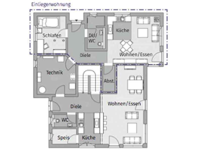 Grundriss Obergeschoss Modern 190 Fischerhaus