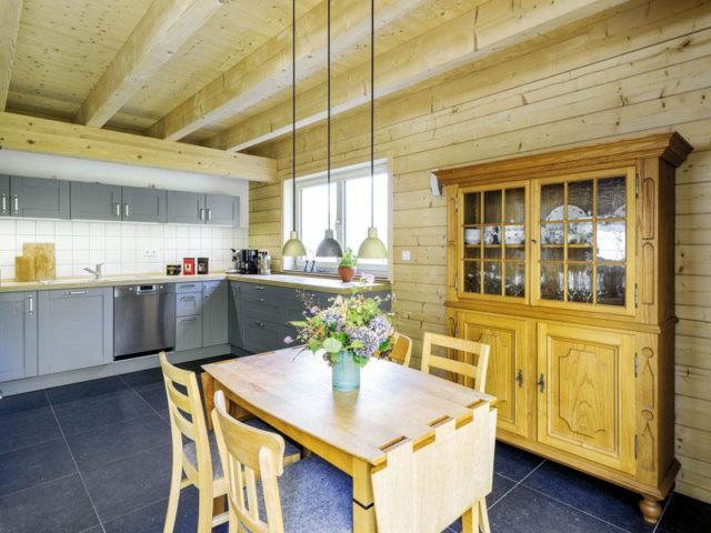 Entwurf Blauraute von Stommel Haus Wohnküche