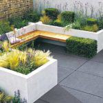 Beton im Garten Stein und Design