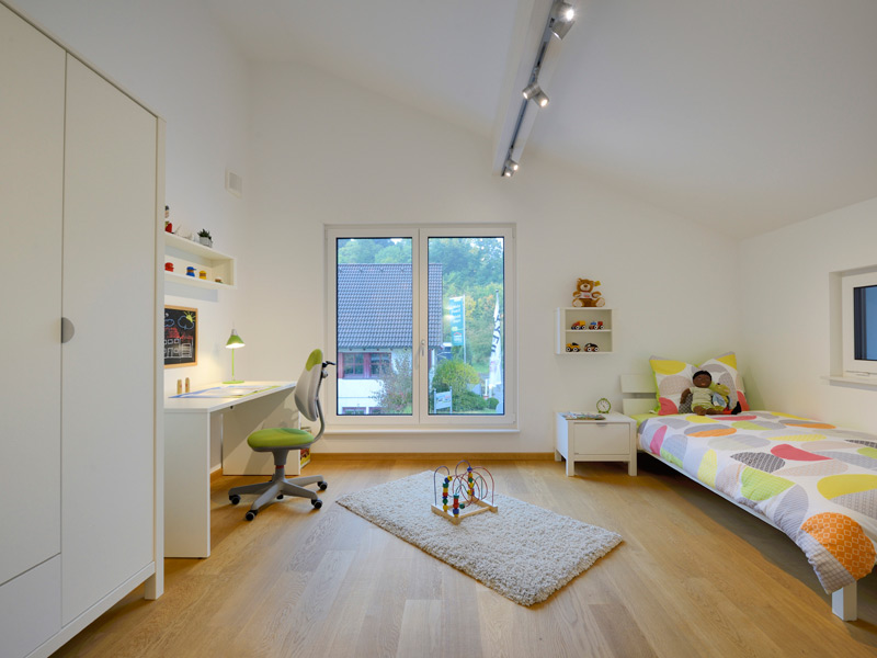 Kinderzimmer im Musterhaus Ulm von Fertighaus Weiss
