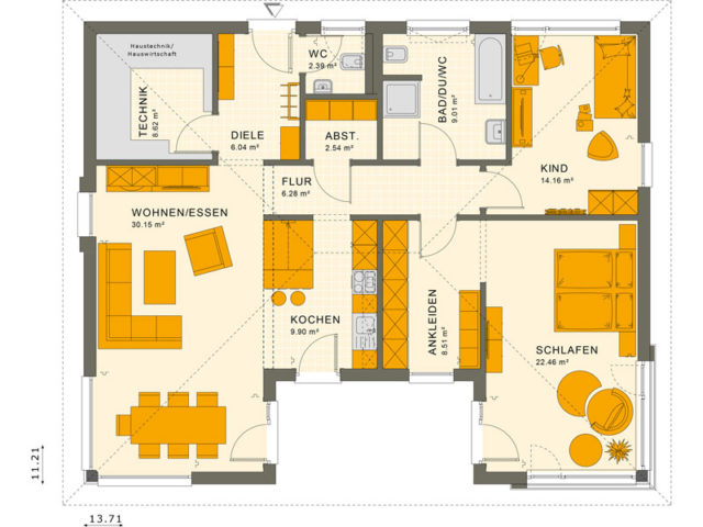 Grundriss Solution 101 V3 Livinghaus