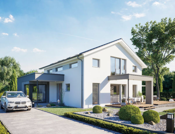 Bien-Zenker Concept-M 169 Musterhaus Fellbach Eingang Terrasse