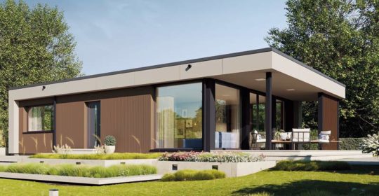 Kleine Häuser für Senioren Next 90 FT von Danwood aussen Terrasse