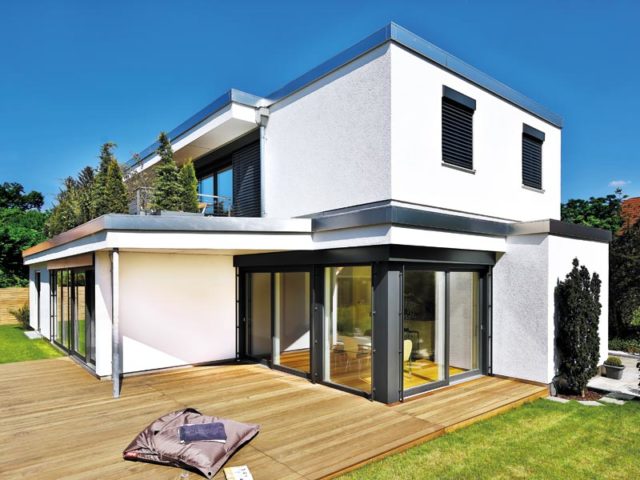 Kundenhaus Pasing von Regnauer Hausbau Terrasse