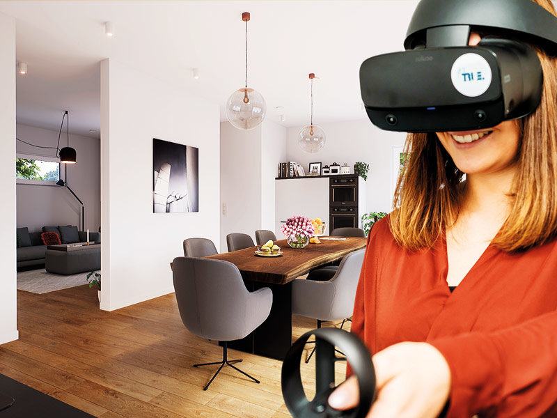 VR Brille Okal virtuelle Hausbesichtigung