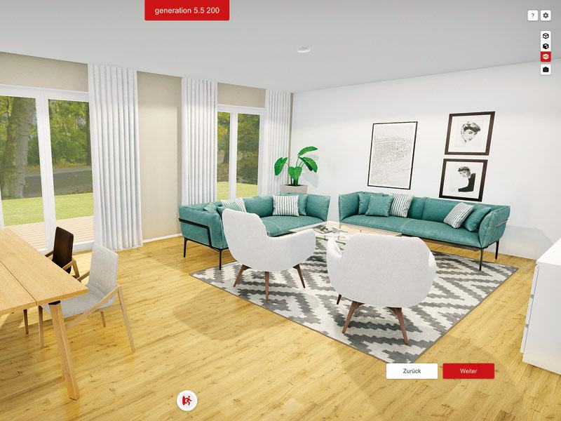 Weber Haus Hauskonfigurator Bemusterung virtuell