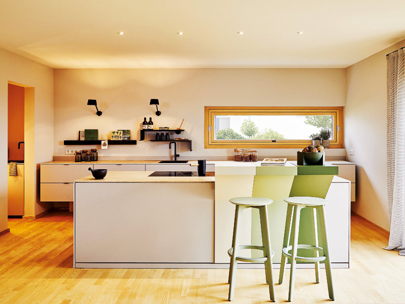 Baufritz my smart green home Küche Häuser der Zukunft