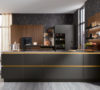 Talea 7065 Black Smart Glas und Gold Akzente von Ballerina Küchen