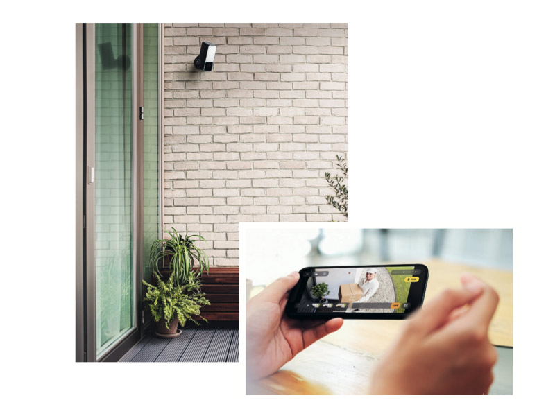 Einbruchschutz Haus mit Evehome Outdoorkamera per App auf Smartphone