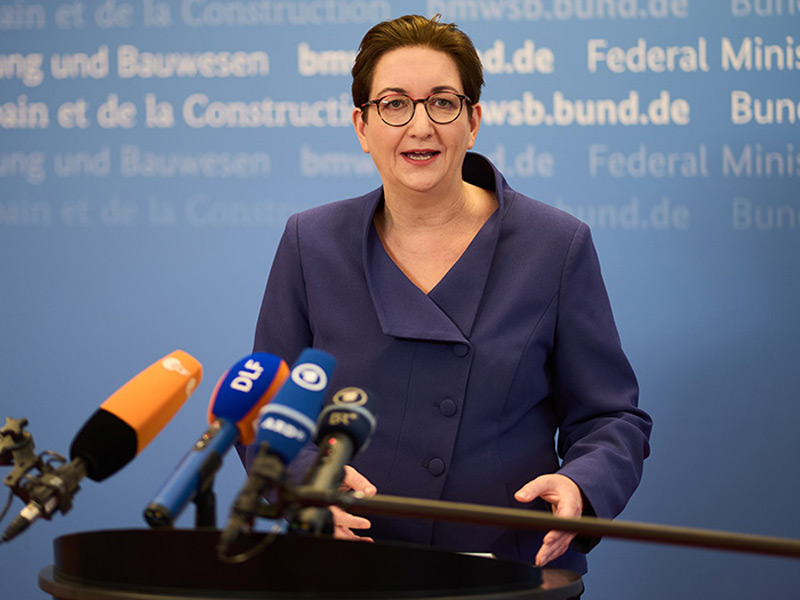 Geywitz Bundesbauministerin 2024 Statement Klimafreundlicher Neubau