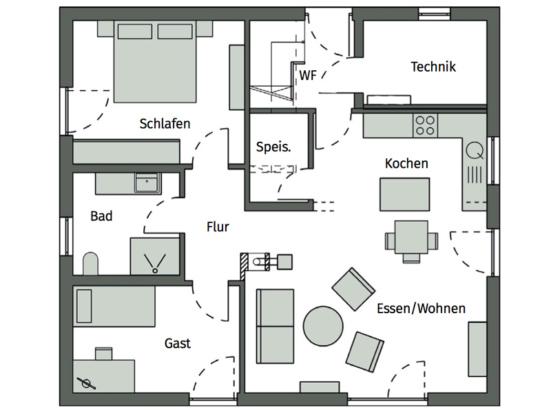 SchwörerHaus Aktionshaus Bungalow Grundriss