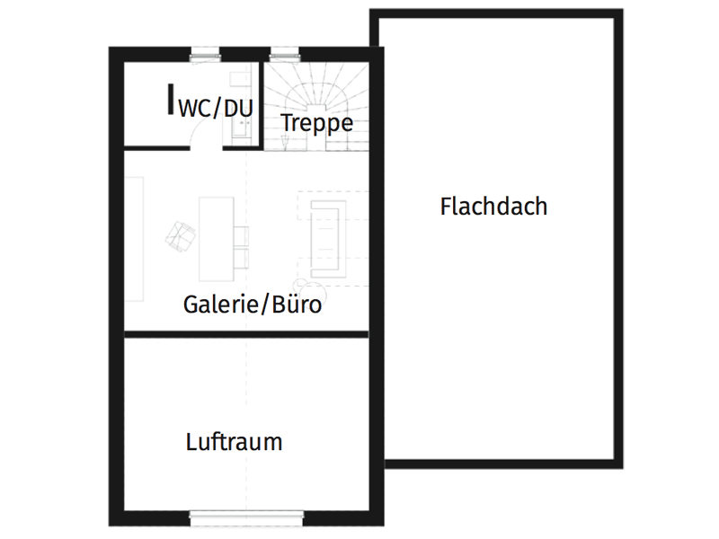 Griffnerhaus Musterhaus Schwarzwald Grundriss Obergeschoss