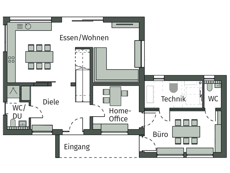 SchwörerHaus Musterhaus Bad Vilbel Grundriss Erdgeschoss