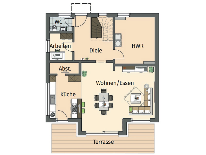 FingerHaus Medley 3.0 310 Grundriss Erdgeschoss