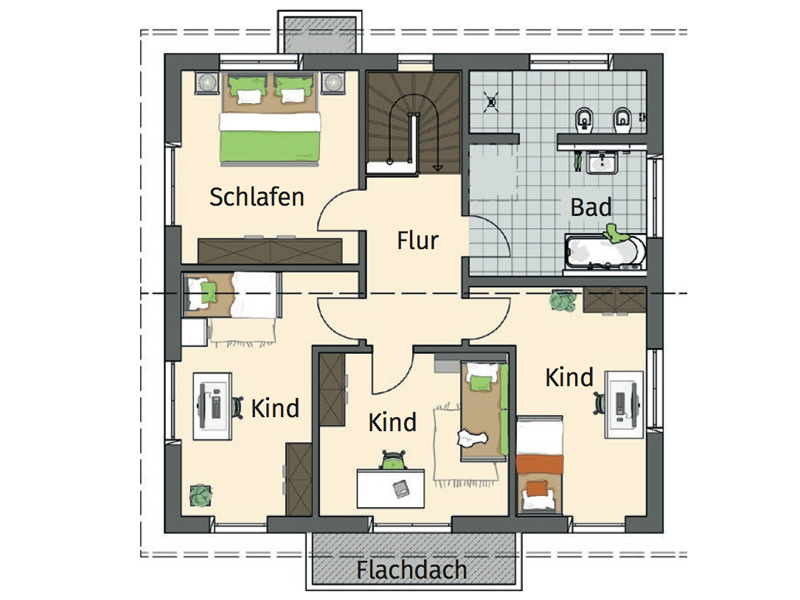 FingerHaus Medley 3.0 310 Grundriss Obergeschoss