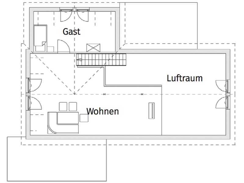 Frammelsberger Holzhaus Design 173 Grundriss Obergeschoss