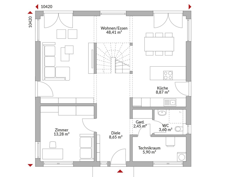 Danwood Park 180 W indy Grundriss Erdgeschoss